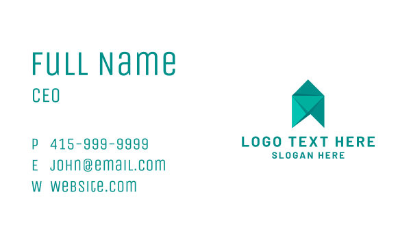 Origami Firm Organization  Business Card Design Image Preview