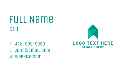Origami Firm Organization  Business Card Image Preview