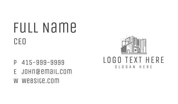Architecture Property Building Business Card Design Image Preview