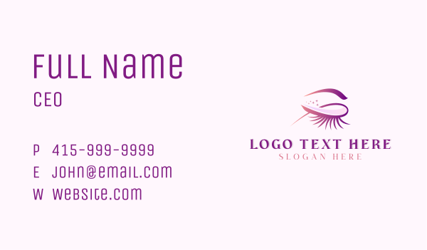 Beauty Makeup Eyelashes  Business Card Design Image Preview