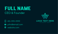 Modern Geometric Triangles Business Card Image Preview