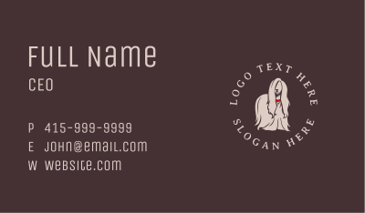 Dog Pet Groomer Business Card Image Preview