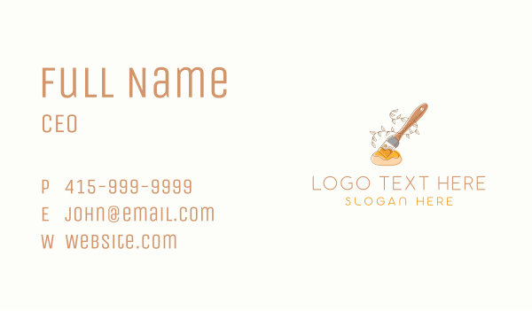 Pastry Brush Baking Patisserie Business Card Design Image Preview