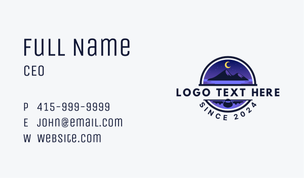 Night Travel Airplane Business Card Design Image Preview