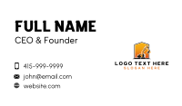 Excavator Digger Machinery Business Card Design