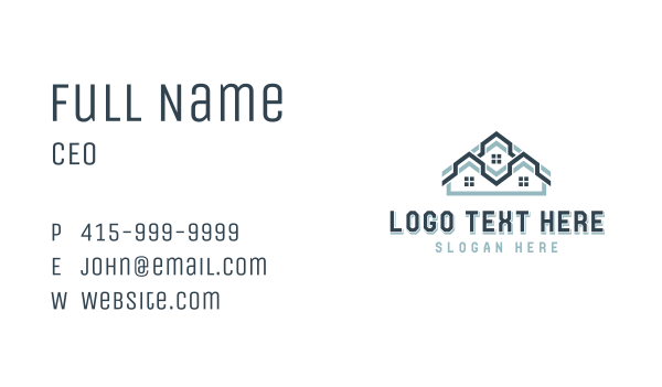 Roofing Home Property Business Card Design Image Preview