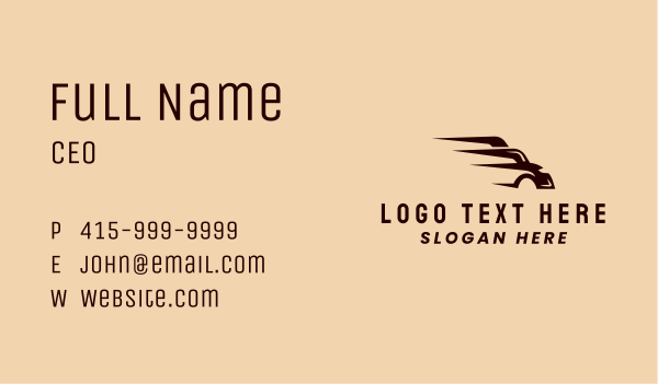 Express Transport Vehicle  Business Card Design Image Preview