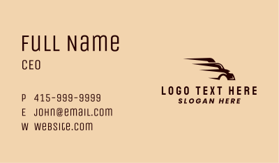 Express Transport Vehicle  Business Card Image Preview