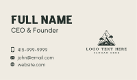 Evening Mountain Camping Business Card Image Preview