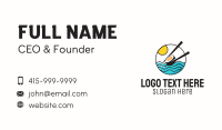 Sushi Beach Summer Business Card Image Preview