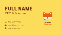 Orange Fox Chat Business Card Image Preview