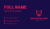 Red Oni Mask Business Card Image Preview