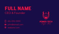 Red Oni Mask Business Card Image Preview