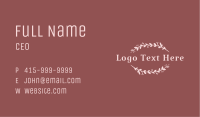 Ornamental Stylist Wordmark  Business Card Image Preview