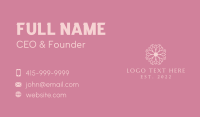 Floral Beauty Elegant Makeup Business Card Design