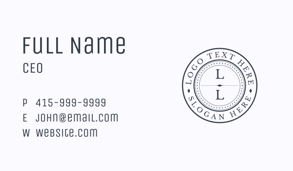 Generic Round Business  Business Card Design Image Preview