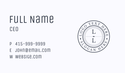 Generic Round Business  Business Card Image Preview