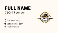 Bulldozer Heavy Equipment Business Card Preview