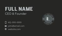 Grey Generic Badge Business Card Preview