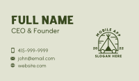 Outdoor Camping Tent Business Card Image Preview