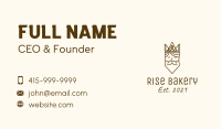 Coffee King Line Art  Business Card Image Preview