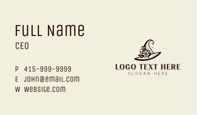 Witch Hat Fashion Business Card Image Preview