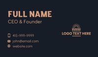 Agriculture Farming Sun Business Card Design