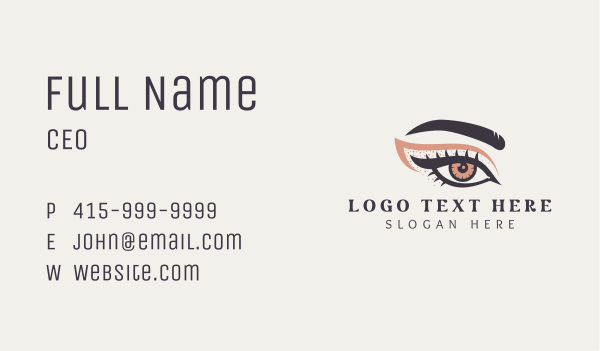 Beauty Eye Makeup Business Card Design Image Preview