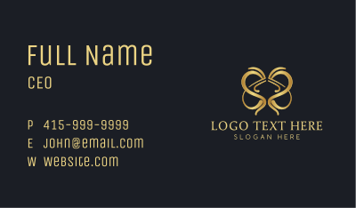 Golden Heart Jewelry Business Card Image Preview