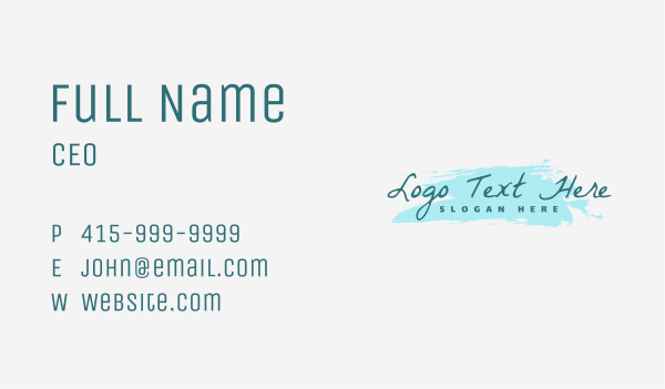 Elegant Watercolor Boutique Business Card Design Image Preview