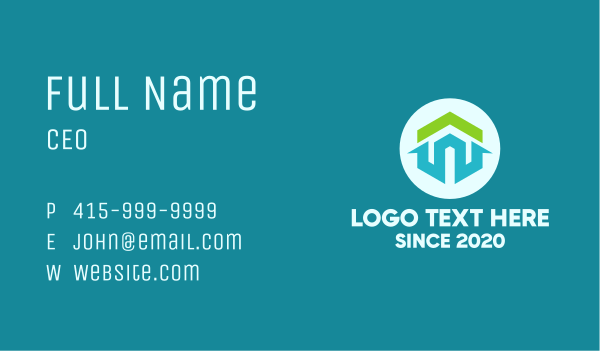 Modern Abstract Housing Business Card Design Image Preview