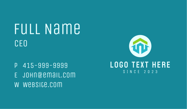 Modern Abstract Housing Business Card Design Image Preview