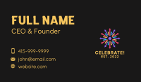 Celebration Fireworks  Business Card Image Preview