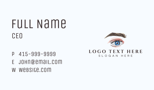 Beauty Eyelash Salon Business Card Design Image Preview