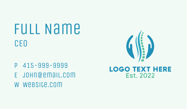 Spinal Clinic Treatment Business Card Design Image Preview