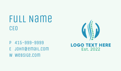 Spinal Clinic Treatment Business Card Image Preview