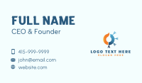 Flame Snowflake HVAC Business Card Image Preview