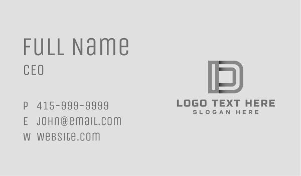 Generic Striped Letter D Business Card Design Image Preview