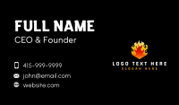 Fire Heat Element  Business Card Design