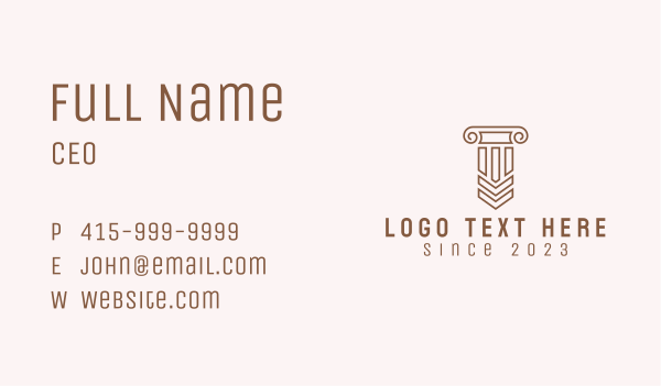 Native Ethnic Column  Business Card Design Image Preview