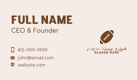 Brown Football Ball Business Card Image Preview