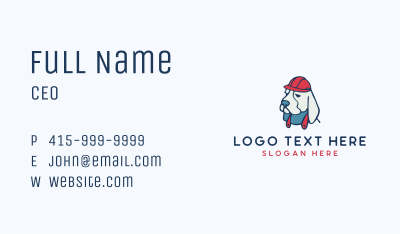 Dog Safety Hat  Business Card Image Preview