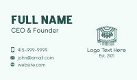 Green Macrame Decoration  Business Card Preview