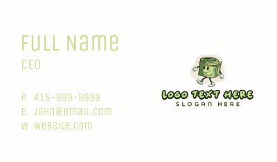 Cash Money Mascot Business Card Image Preview