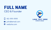 Airplane Location Pin Business Card Design