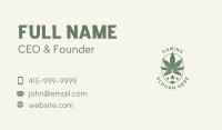 Marijuana Weed Plant Business Card Image Preview