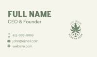 Marijuana Weed Plant Business Card Image Preview