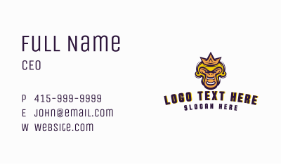 Tough Monkey Crown Business Card Image Preview