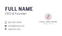 Beauty Wellness Letter  Business Card Image Preview