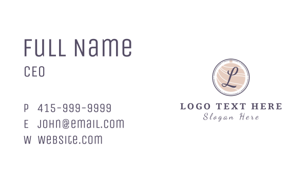 Beauty Wellness Letter  Business Card Design Image Preview